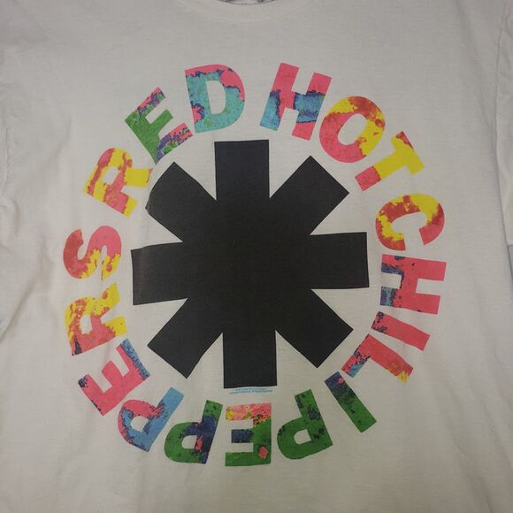 Red Hot Chili Peppers Color Splash 2011 RHCP T Shirt Mens Large - Picture 1 of 5